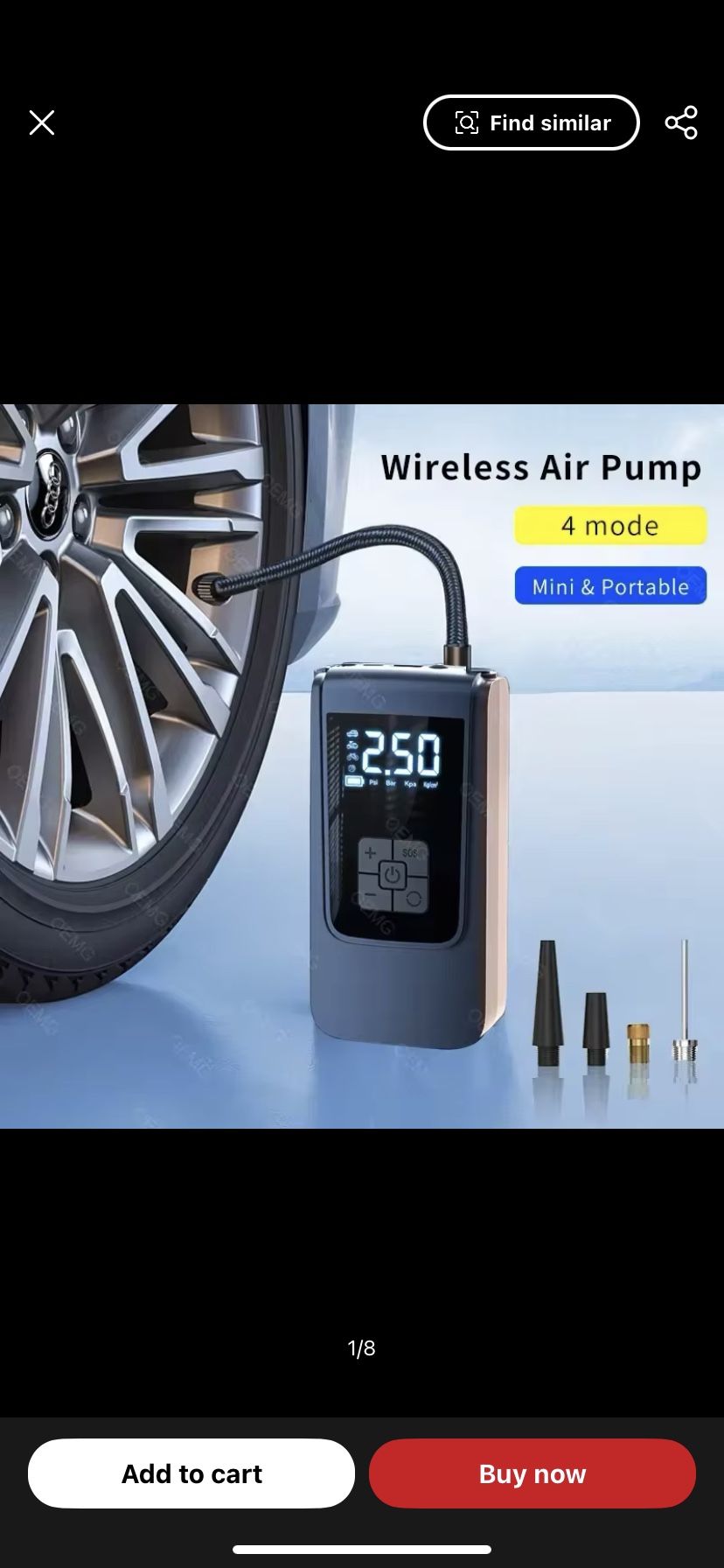 Wireless Car Tire Pump