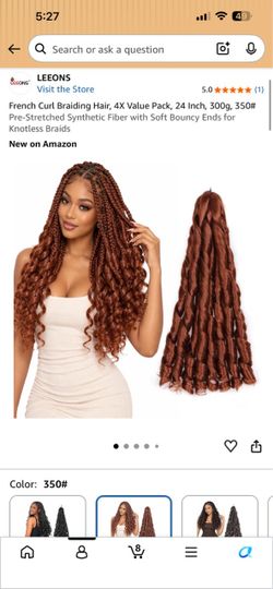 24” Synthetic French Curl Braiding Hair