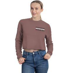 Women's Cropped Sweatshirt (Respect The Hustle) 