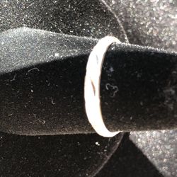 14k solid white promise ring petite