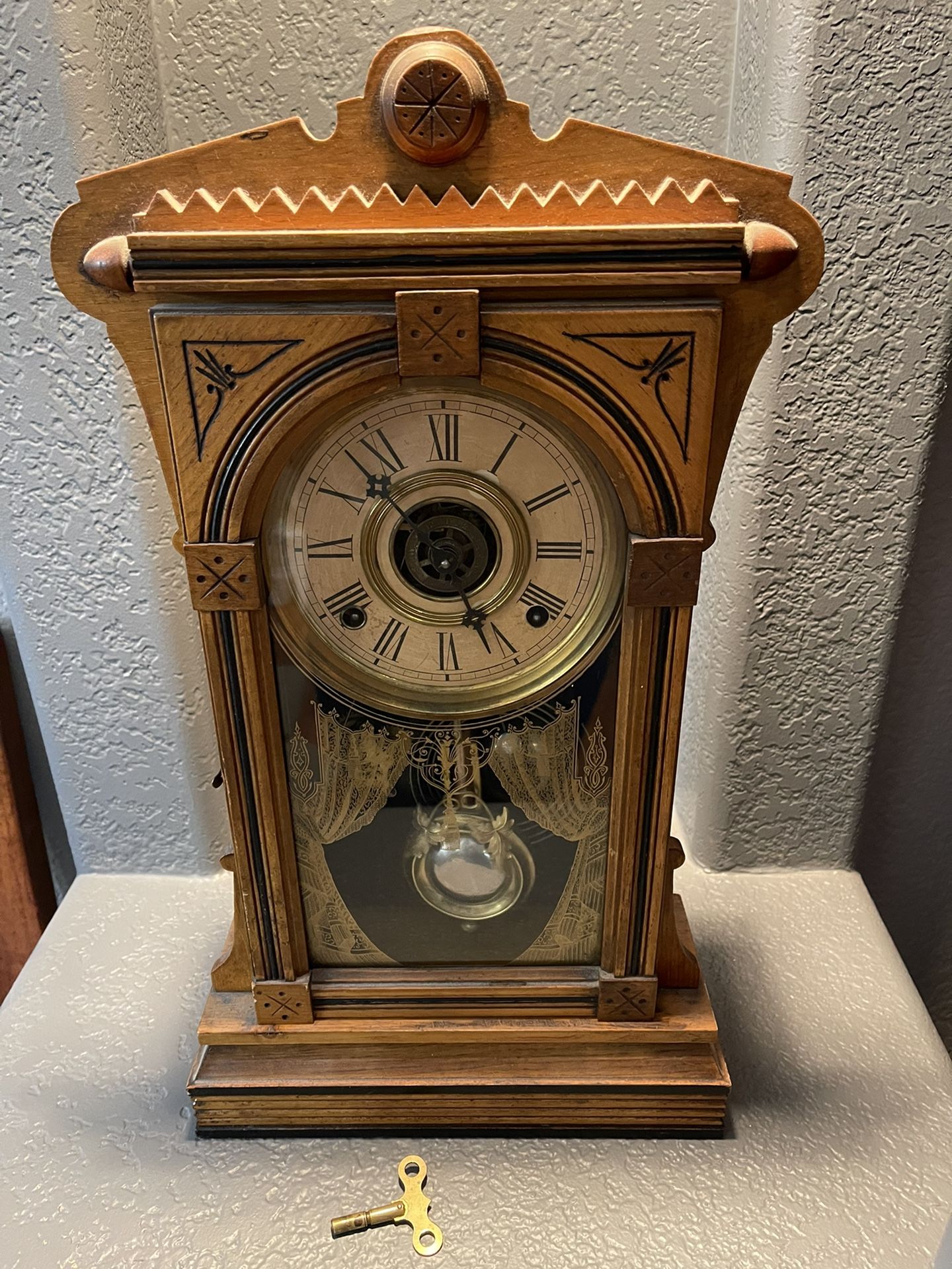 Antique Clock Wm. L Gilbert Clock Co. “Ersa”