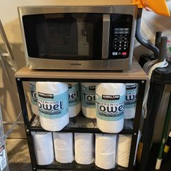 Microwave And Cart
