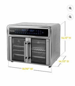 Air fryer Oven Kalorik MAXX 26 Quart Flex Trio Air Fryer Oven, in Stainless Steel