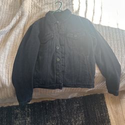 Fashion Nova Sherpa Collar Denim Jacket