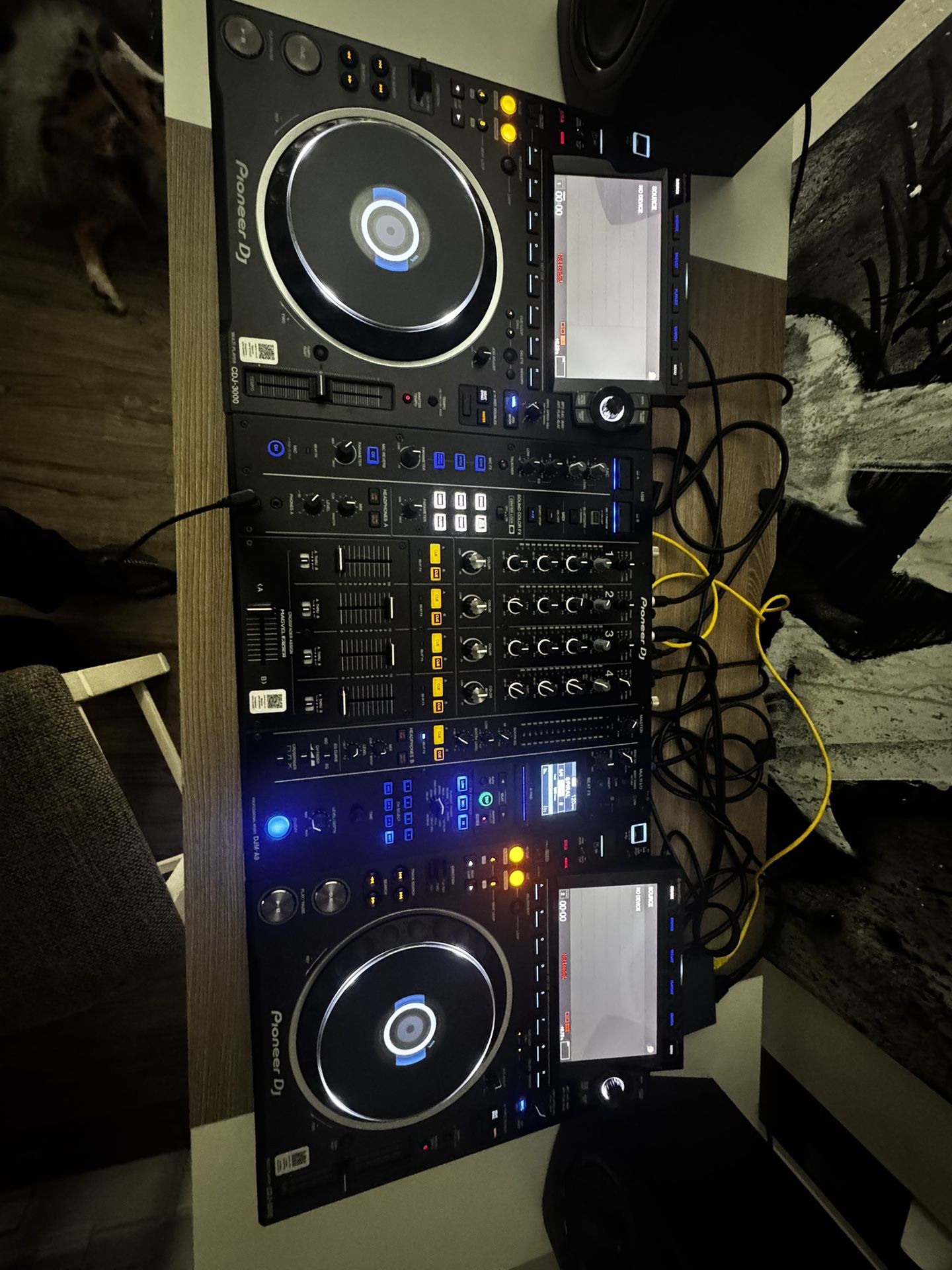Cdj 3000s And A9 Mixer 