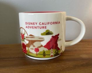 Starbucks You Are Here Mug Disney California Adventure Edition