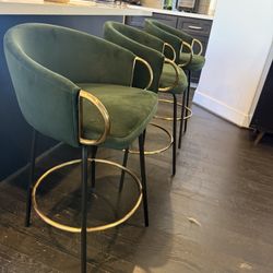 Solid Back Counter Stool 