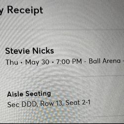 Stevie Nicks Concert Tickets 