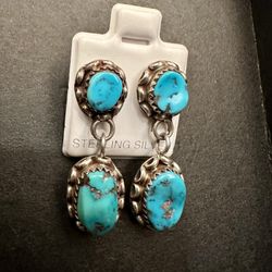 Silver & Turquoise Earrings