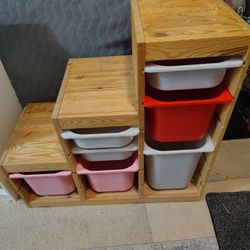 2 Toy Storage Systems With Bins