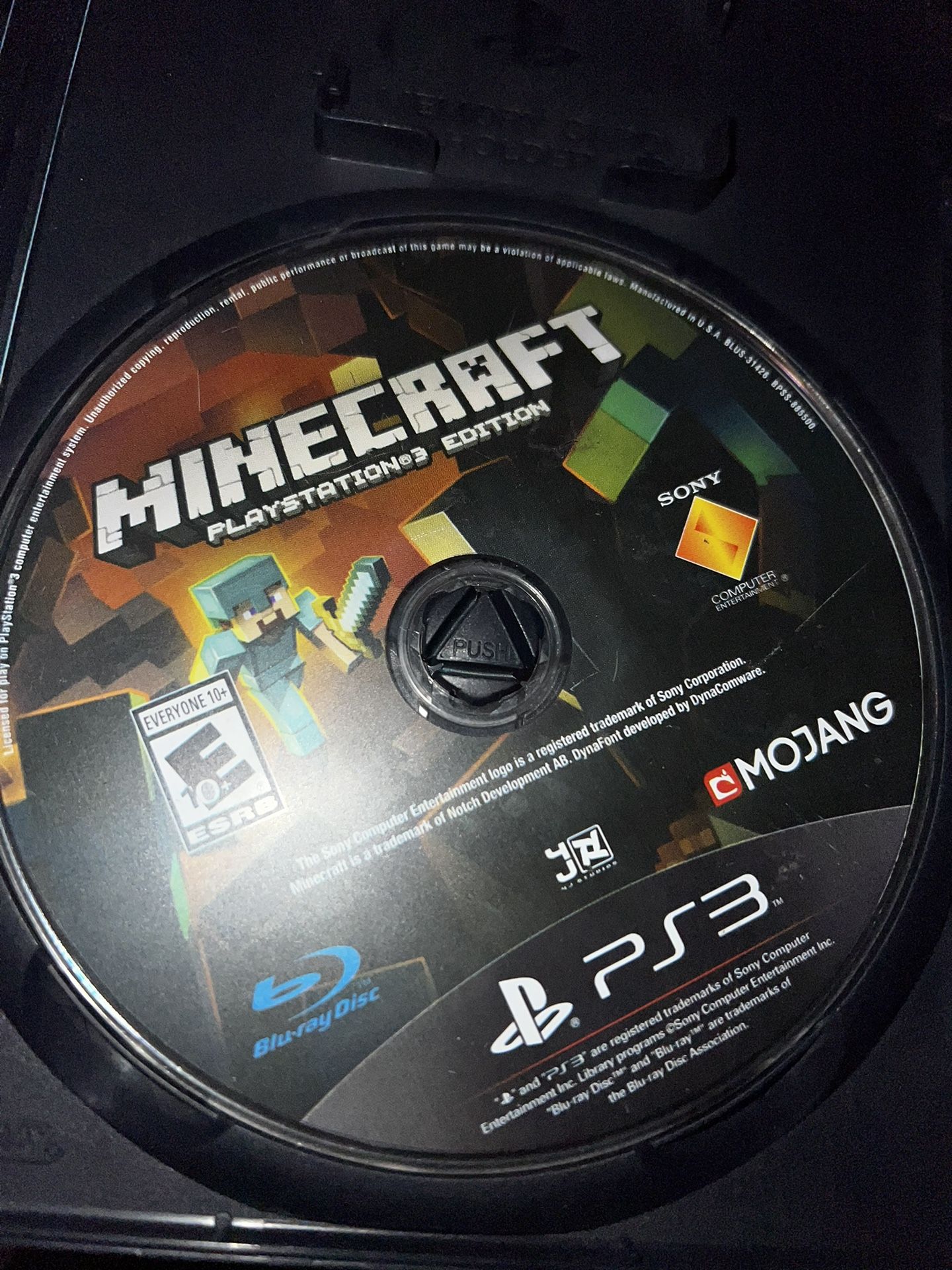 Minecraft PlayStation 3 Edition PS3 (Sony PlayStation 3, 2014) Disc Only 