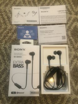 SONY Extra Bass Wireless Stereo Headset Headphones