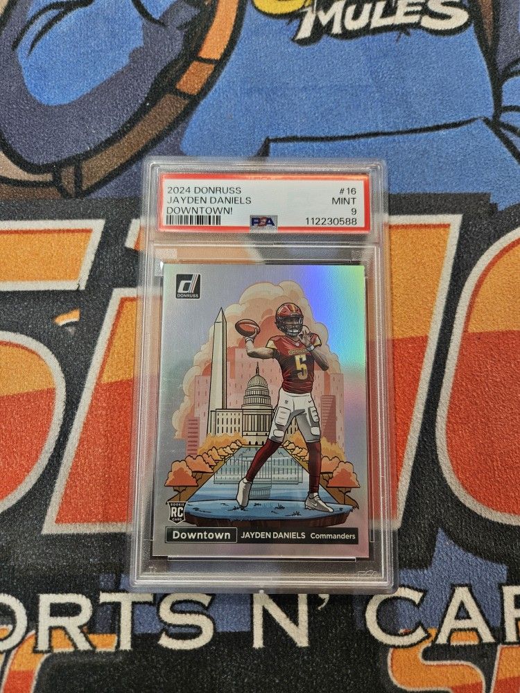 2024 Donruss Jayden Daniels Downtown Psa 9
