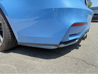 F80 F82 M3 M4 Carbon Fiber MP Style Rear Bumper Extensions Splitters