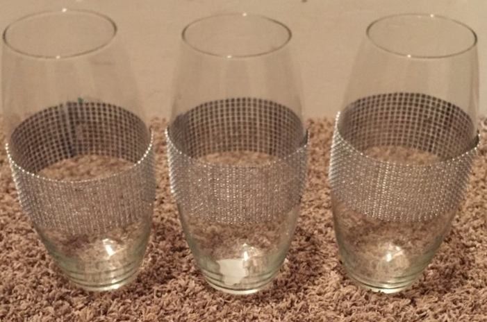 3 Tall Glass Vases