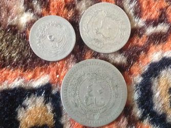 1909 Turkey Ottoman Empire lot of 3 coins (5+10+40 para )