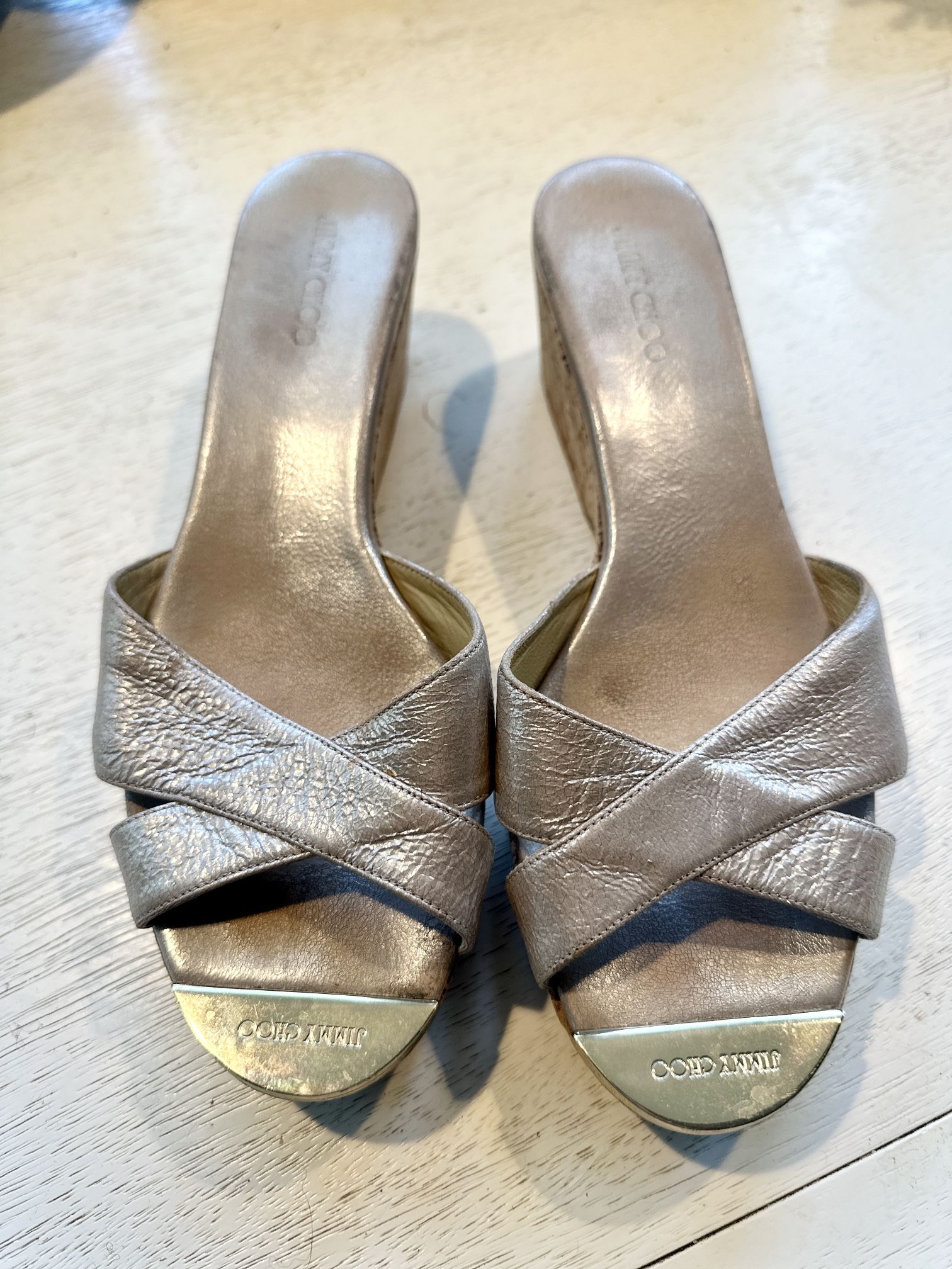 Authentic Jimmy Choo Platform Slides
