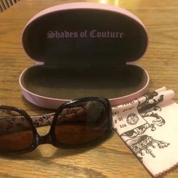 Juicy Couture Sunglasses, Microfiber Soft Cloth & Hard Case Set