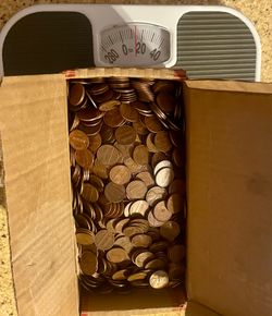 Bulk Pre-1982 Copper Pennies – Sorted – 14 lbs Per Box   $75 per box