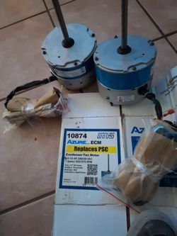 HVAC several misc HVAC motors, thermostats, guages,capacitors, breakers and much more