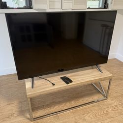 55 inch samsung Tv with two remotes 