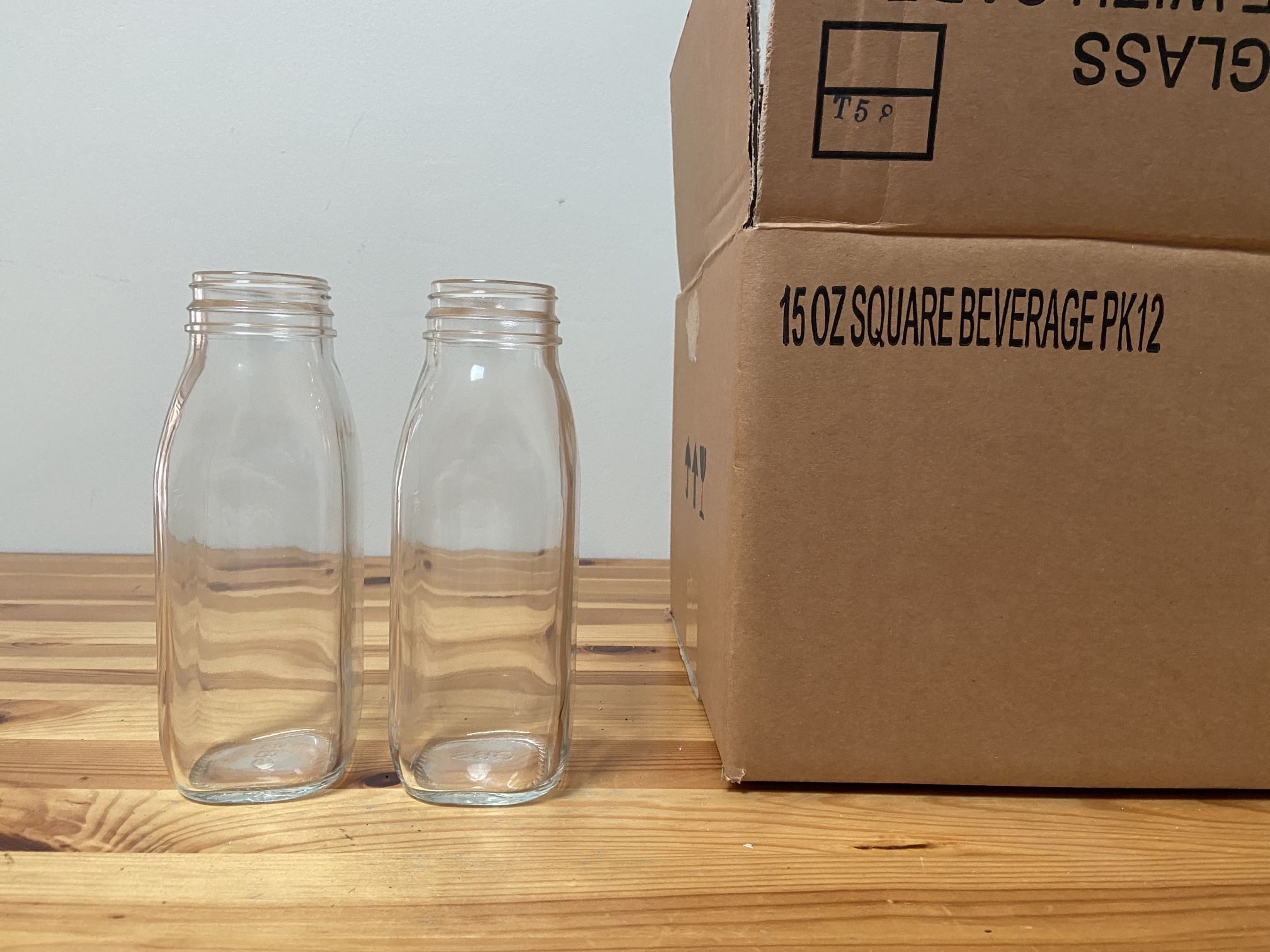 15oz “Dairy Square” Beverage Bottles