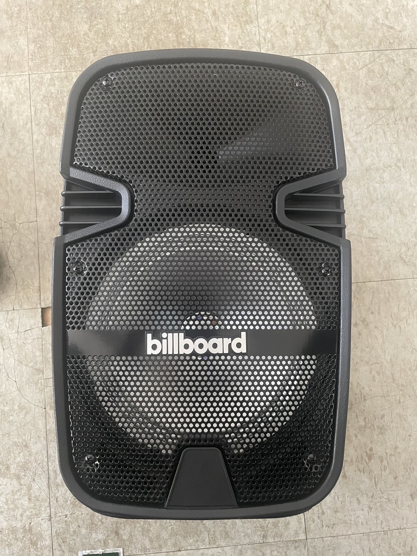 New And Perfectly Loud Billboard BB2530 8" Rechargeable Bluetooth Speaker, also known as the Billboard 8" Rechargeable Bluetooth Speaker with Party Li