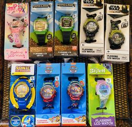 Licensed Character Watches $3 Paw Patrol, Minecraft, Stitch, Sonic, Jojo And Star Wars