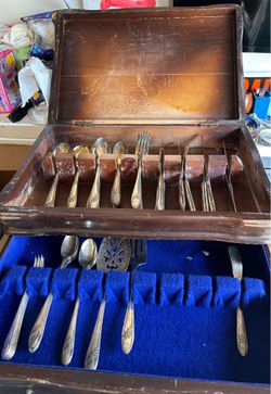 VINTAGE SILVER PLATED SET