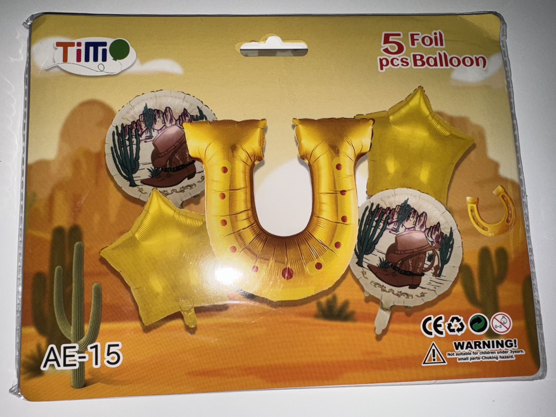 Western Foil Balloon Set