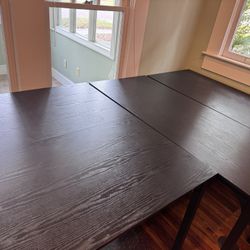 Black table set of 4
