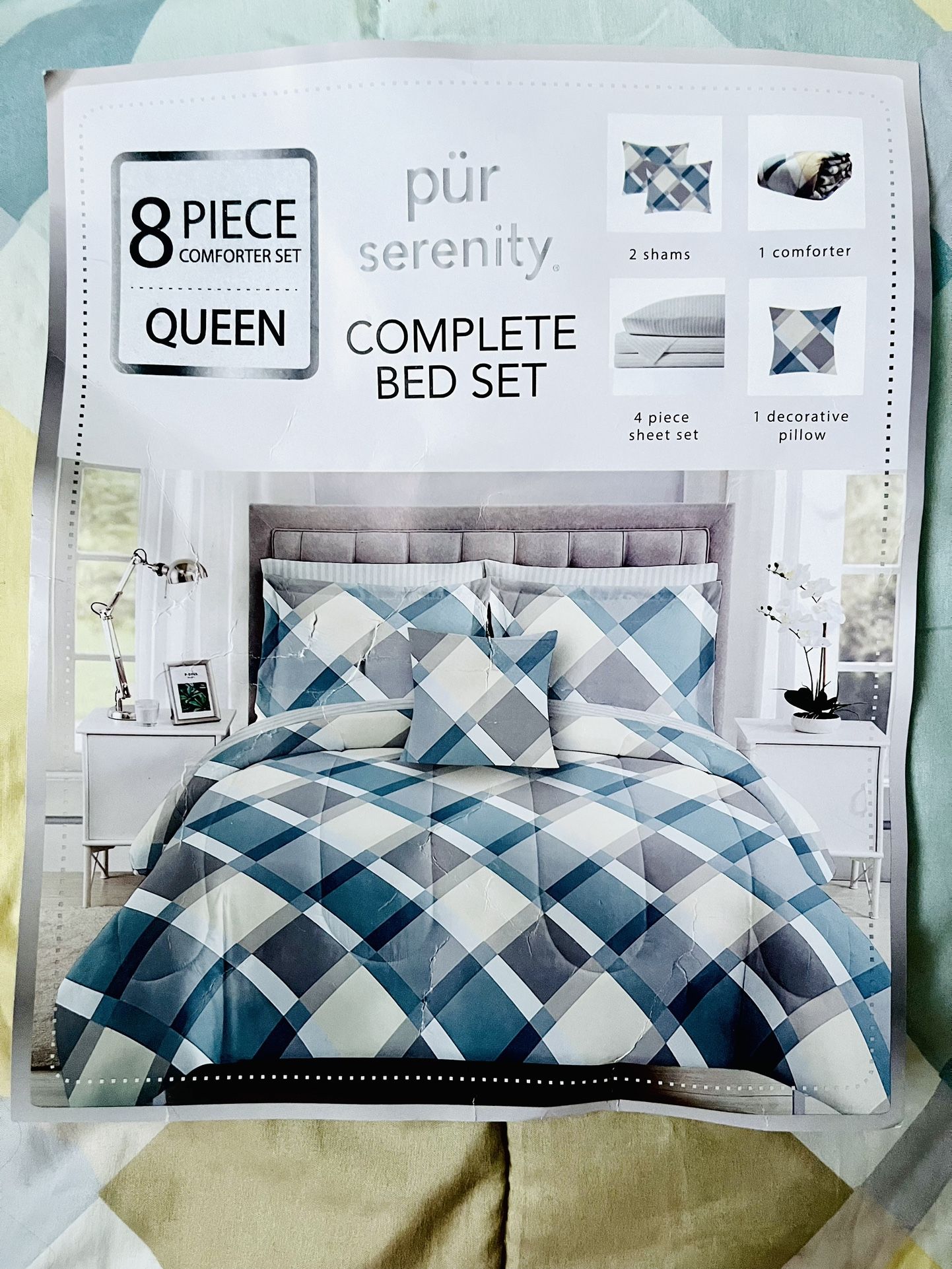 8 Piece Comforter Set - Queen