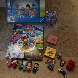 Paw Patrol Puzzles Books Figures Lot - See My Other Items 😎