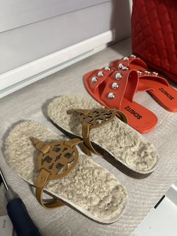 Tory Burch and Schutz sandals