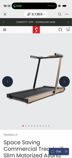 Space Saving Commercial Treadmill, Slim Motorized Asuna