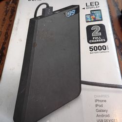 Battery Pack Dual USB Slim 5000 MAh