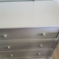 White 3 Drawer Dresser