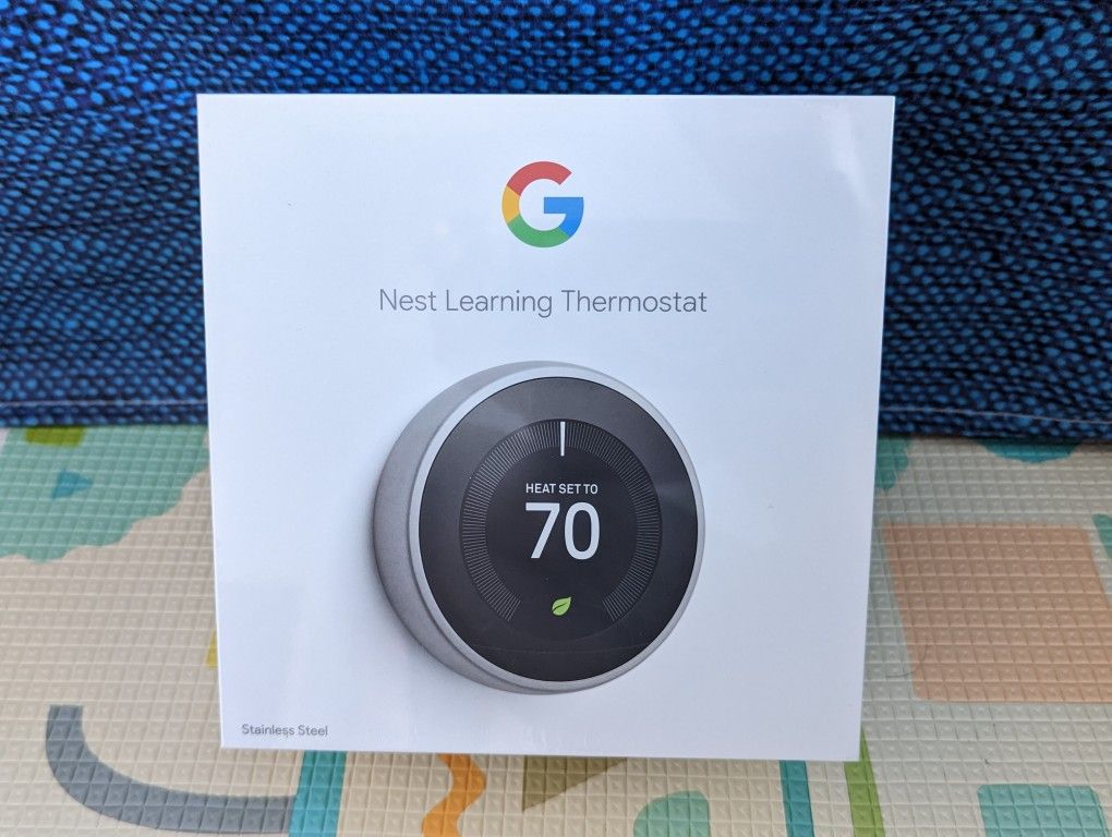 Google Nest Thermostat 3rd Gen Stainless Steel FIRM
