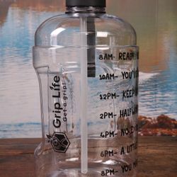 Gallon Water Bottle Motivational Gym Water Bottle 