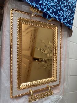 Golden tray