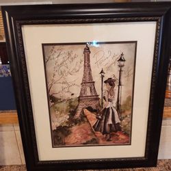 Framed Eifel Tower Art