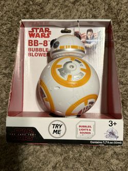 DISNEY PARKS BB-8 Bubble Blower - Star Wars Last Jedi- Lights Sounds NEW in BOX