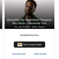 Key Glock Tickets 