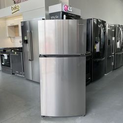 Frigidaire 13.9 Cu. Ft. Brushed Steel Top Freezer Refrigerator - FFHTVV 36Z