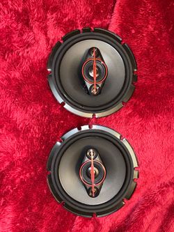 2 Pioneer car speakers.
