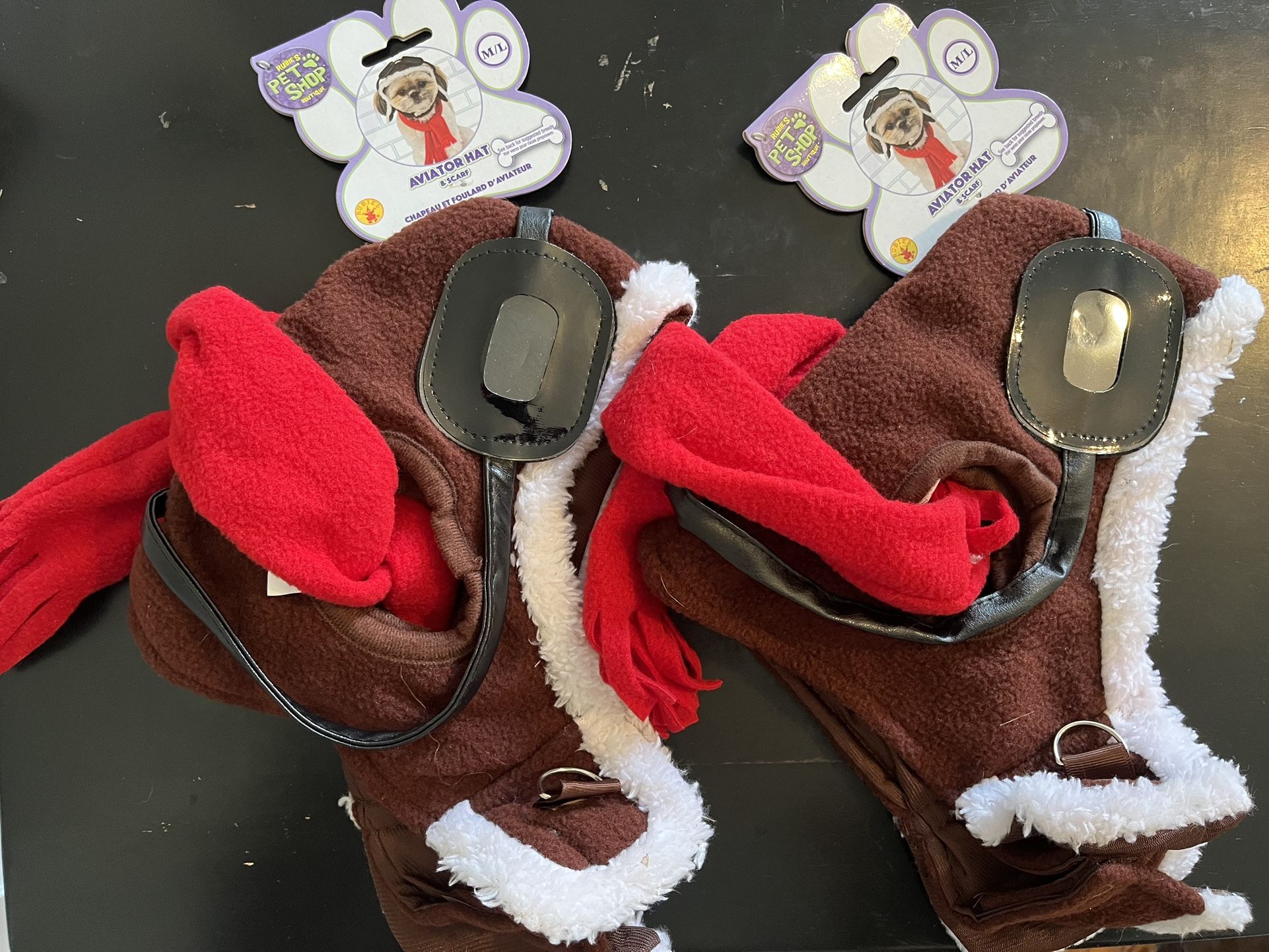Dog Halloween Costume - Aviator Hat & Scarf