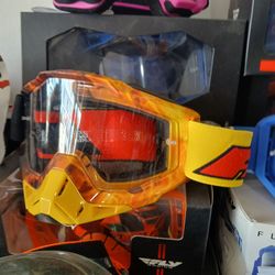 FMF off-road goggles with clear lens