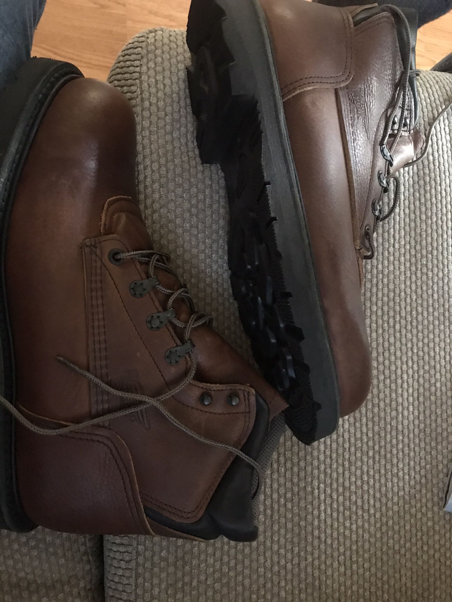 Red Wings Boots Steel Toe Size 9 1/2
