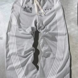 Gray Sweatpants Double Drawstring
