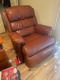 Brown Leather Recliner Chair